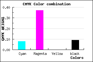 #D692E8 color CMYK mixer