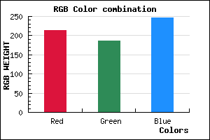 rgb background color #D6BAF6 mixer