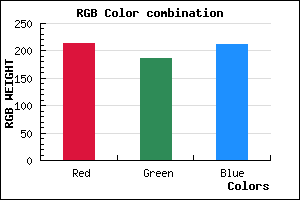 rgb background color #D6BBD4 mixer