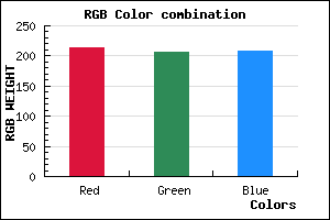 rgb background color #D6CED0 mixer