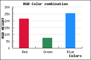 rgb background color #D64BFF mixer