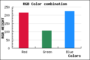 rgb background color #D76AE0 mixer