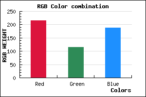 rgb background color #D773BC mixer