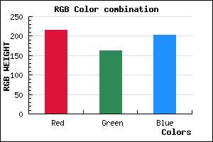rgb background color #D7A3CB mixer