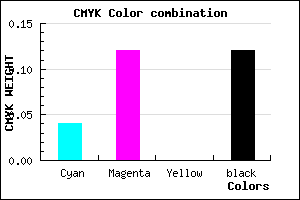 #D7C6E1 color CMYK mixer