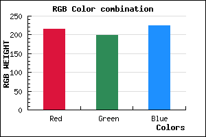 rgb background color #D7C6E1 mixer