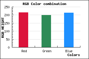 rgb background color #D7C7D5 mixer