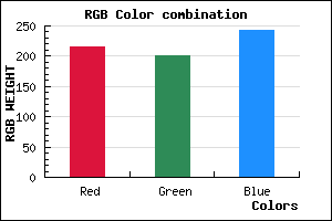 rgb background color #D7C8F2 mixer