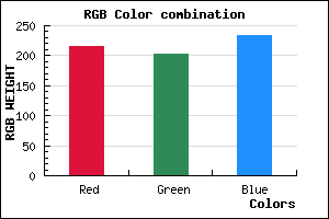 rgb background color #D7CBE9 mixer