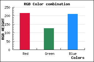 rgb background color #D87ED2 mixer