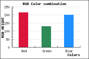 rgb background color #D882C9 mixer