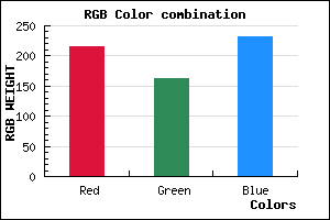 rgb background color #D8A2E8 mixer