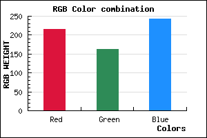 rgb background color #D8A2F3 mixer