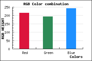 rgb background color #D8C2F2 mixer