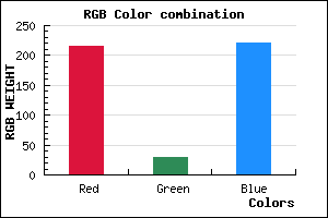 rgb background color #D81DDD mixer