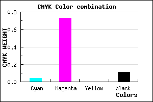 #D83CE2 color CMYK mixer