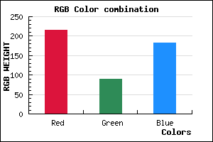 rgb background color #D85AB6 mixer
