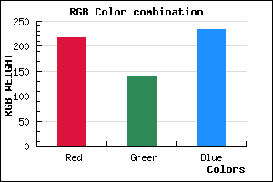 rgb background color #D98BE9 mixer