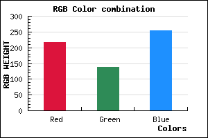 rgb background color #D98BFF mixer