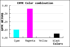 #D99BF1 color CMYK mixer