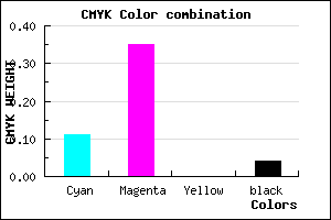 #D99FF5 color CMYK mixer