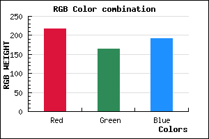 rgb background color #D9A5BF mixer