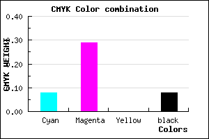 #D9A7EB color CMYK mixer