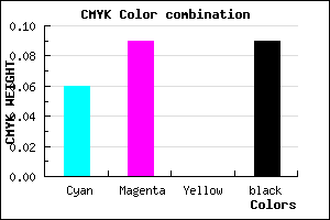 #D9D4E8 color CMYK mixer