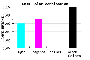 #D9D6E6 color CMYK mixer