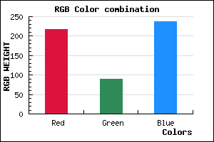 rgb background color #D95AEE mixer