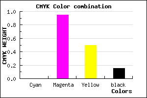 #DA0A6C color CMYK mixer