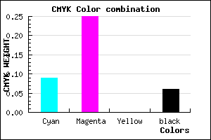 #DAB3EF color CMYK mixer