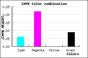 #DAB4E8 color CMYK mixer