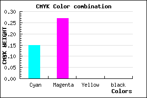 #DABAFF color CMYK mixer