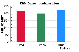rgb background color #DAC5DD mixer