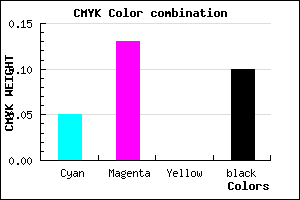 #DAC8E6 color CMYK mixer