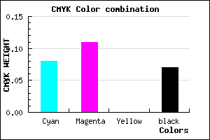 #DAD1EC color CMYK mixer