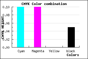 #DAD8F1 color CMYK mixer