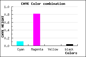#DA2CF5 color CMYK mixer