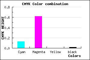 #DA5EFA color CMYK mixer