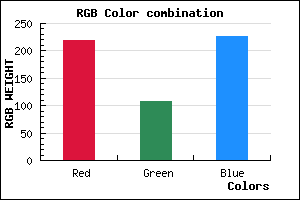 rgb background color #DB6CE3 mixer