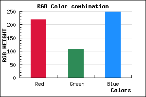 rgb background color #DB6CF9 mixer