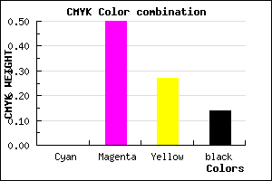 #DB6EA0 color CMYK mixer