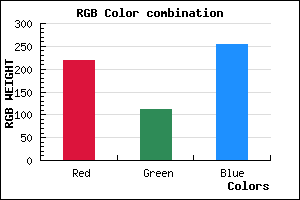 rgb background color #DB6FFD mixer