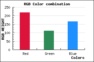 rgb background color #DB70A6 mixer