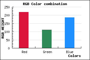 rgb background color #DB70BA mixer