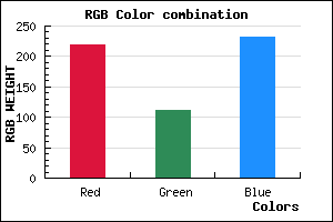 rgb background color #DB70E8 mixer