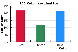rgb background color #DB75D8 mixer