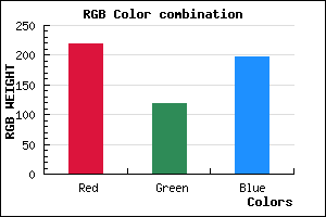 rgb background color #DB76C5 mixer