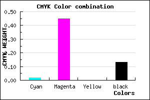 #DB7BDF color CMYK mixer